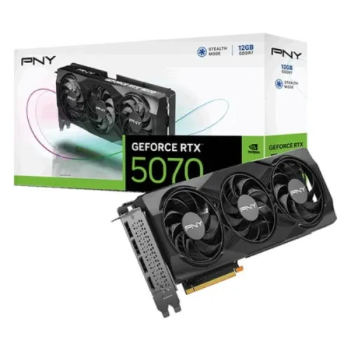 PNY GeForce RTX 5070 Triple Fan Graphics Card — 12GB GDDR7