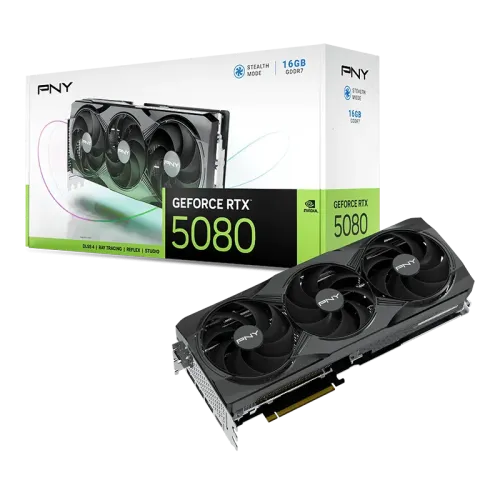 PNY GeForce RTX 5080 Triple Fan Graphics Card — 16GB GDDR7