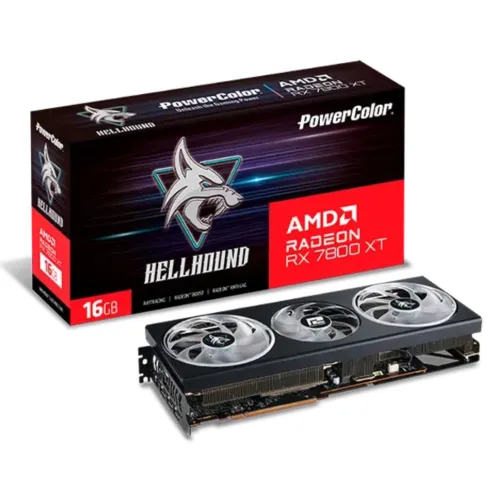 PowerColor Hellhound AMD Radeon RX 7800 XT Graphics Card — 16GB GDDR6