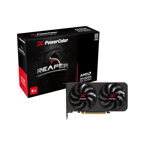 PowerColor Reaper Radeon RX 9050 Graphics Card — AMD, 8GB GDDR6