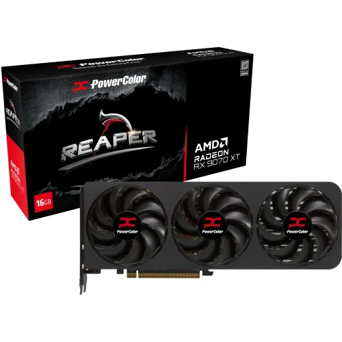 PowerColor Reaper AMD Radeon RX 9070 Graphics Card — 16GB GDDR6