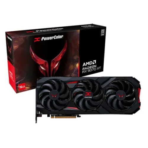 PowerColor Red Devil AMD Radeon RX 9070 XT Graphics Card — 16GB GDDR6