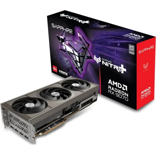 Sapphire NITRO+ AMD Radeon RX 9070 Gaming OC Graphics Card — 16GB GDDR6