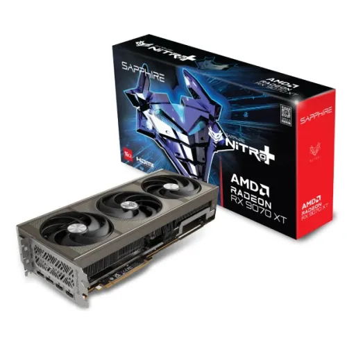 Sapphire NITRO+ AMD Radeon RX 9070 XT Gaming OC Graphics Card — 16GB GDDR6