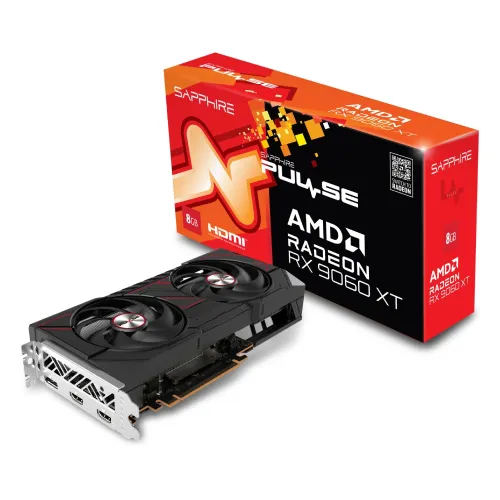 Sapphire Pulse AMD Radeon RX 9060 XT Graphics Card — Gaming OC, 8GB GDDR6
