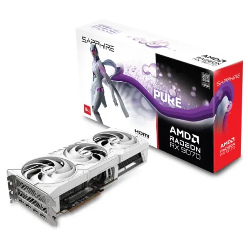 Sapphire PURE AMD Radeon RX 9070 Gaming OC Graphics Card — 16GB GDDR6