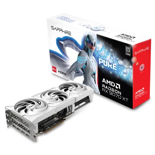 Sapphire PURE AMD Radeon RX 9070 XT Graphics Card — 16GB GDDR6