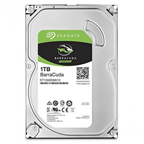 Seagate Barracuda Internal Hard Drive — 1TB, SATA