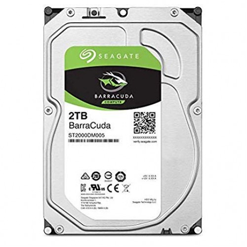 Seagate Barracuda 2TB Desktop Hard Drive — 3.5" SATA, 5400RPM