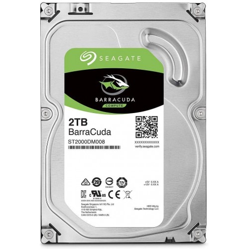 Seagate Barracuda 2TB 3.5-inch SATA Hard Drive — 7200RPM