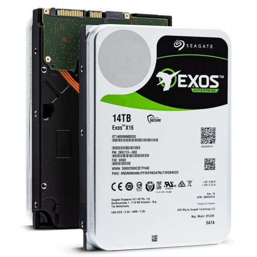 Seagate Exos X16 Enterprise HDD — 14TB, 3.5 Inch SATA, 7200RPM