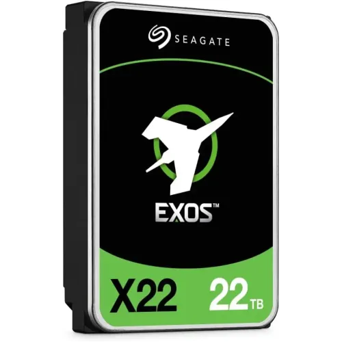 Seagate Exos X22 3.5" Enterprise Hard Drive — 22TB, 7200RPM, SATA 6Gb/s