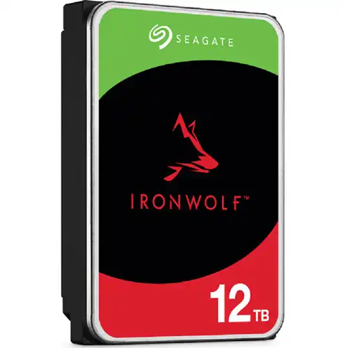 Seagate IronWolf NAS Hard Drive — 12TB, 3.5 Inch, SATA 7200RPM