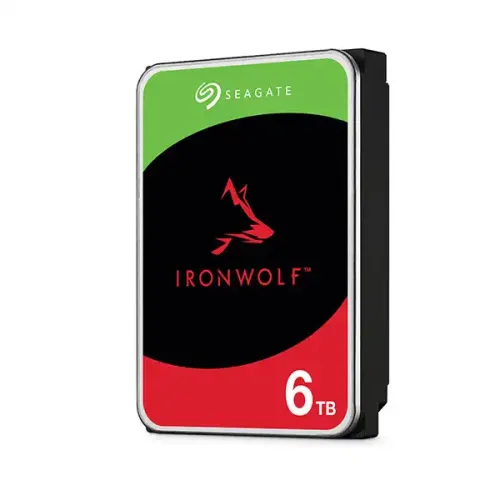 Seagate IronWolf NAS HDD — 6TB, 3.5-Inch SATA, 5400RPM