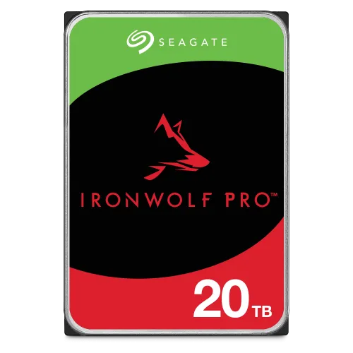 Seagate IronWolf Pro NAS Hard Drive — 20TB, 3.5-inch SATA, 7200RPM