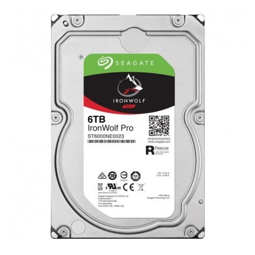 Seagate IronWolf Pro NAS Hard Drive — 6TB, 3.5 Inch, SATA, 7200RPM