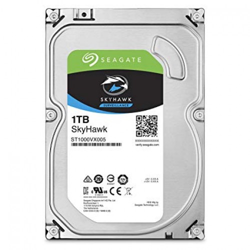 Seagate SkyHawk Surveillance Hard Drive — 1TB, 3.5"