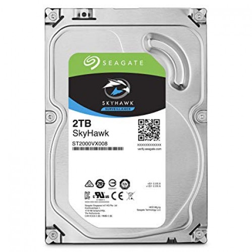 Seagate SkyHawk Surveillance Hard Drive — 2TB, 3.5"