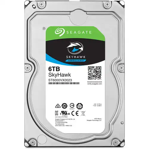 Seagate Skyhawk Surveillance Hard Drive — 6TB, 3.5"