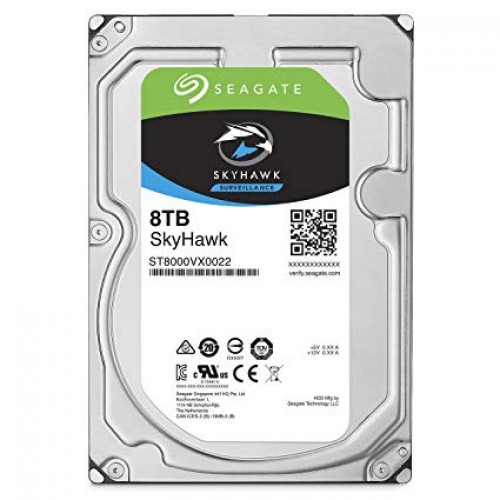 Seagate SkyHawk Surveillance Hard Drive — 8TB, 3.5", SATA, 5400RPM