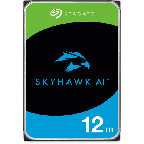 Seagate SkyHawk AI Surveillance Hard Drive — 12TB, 3.5"