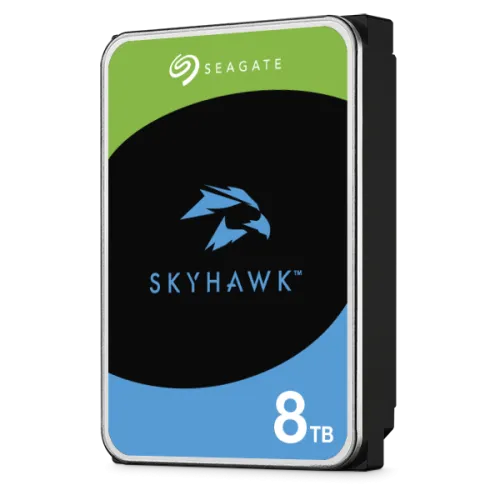 Seagate SkyHawk AI Surveillance Hard Drive — 8TB, 3.5", SATA, 7200RPM