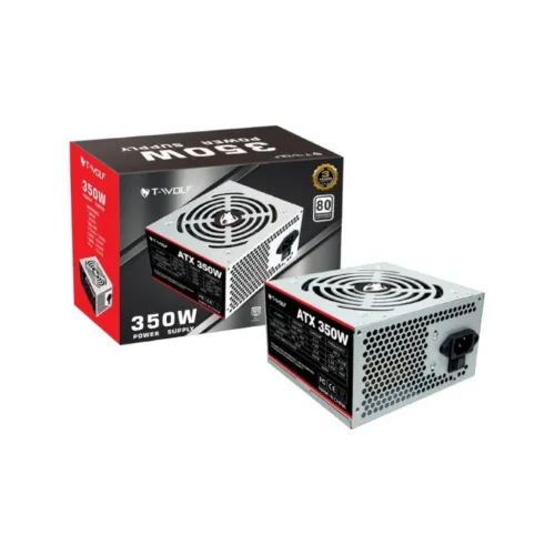 T-Wolf Power Supply — ATX, 350W, Grey, With Cable