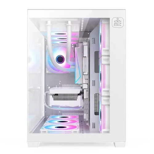 T-Wolf City Ranger X7 Mid-Tower ATX Gaming Casing — ARGB, White