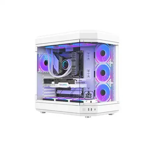 T-Wolf Infinity X10 ATX Gaming Case — ARGB, White