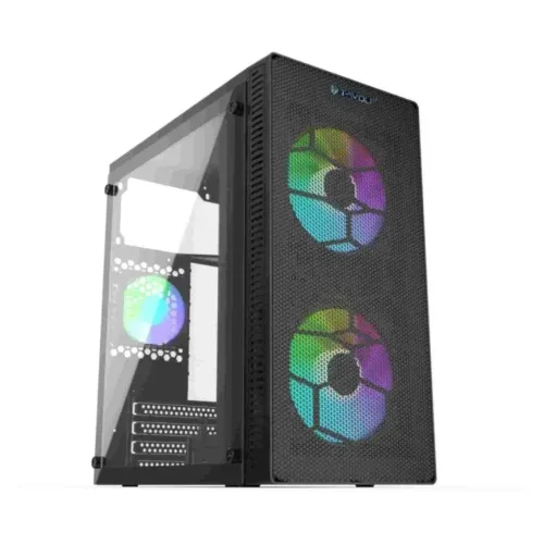T-Wolf NEOPULSE X3 Gaming Casing — RGB, Mid Tower mATX
