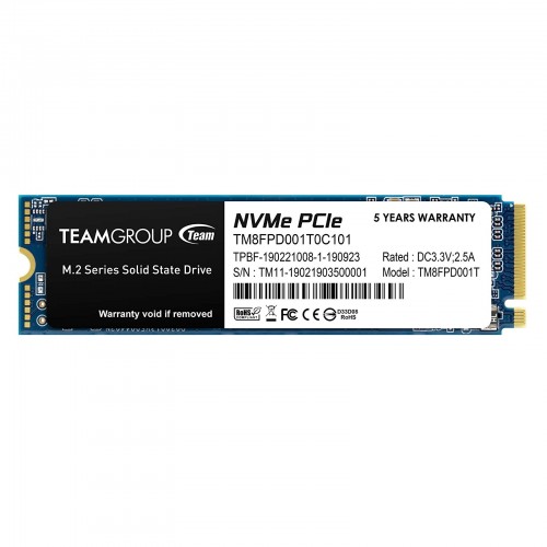 Team MP33 PRO SSD — 1TB, M.2 PCIe Gen3 NVMe