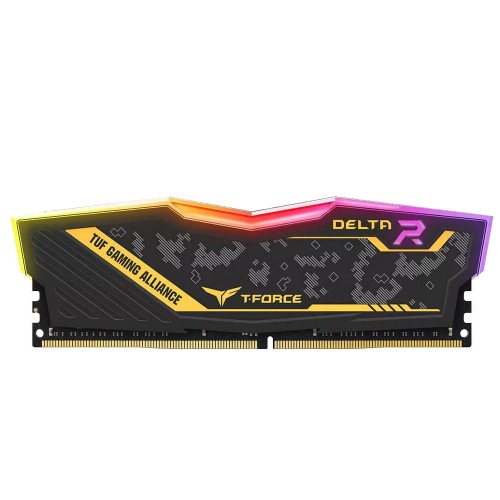 TEAM T-Force DELTA TUF Gaming RGB Desktop Memory — 8GB, DDR4 3200MHz, CL16