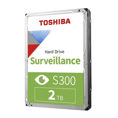 Toshiba S300 3.5" Surveillance Hard Drive — 2TB, 5400RPM