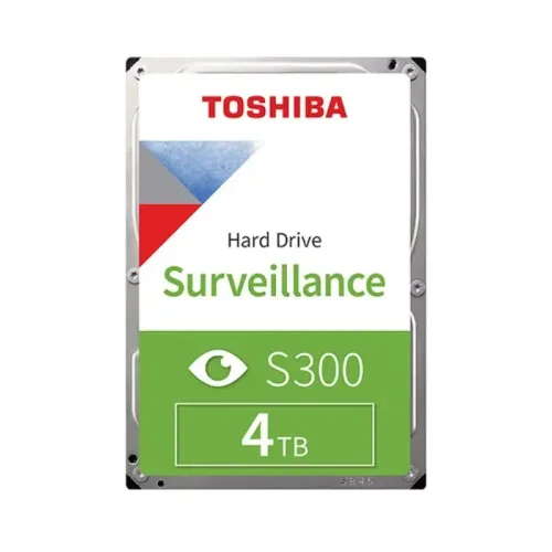 Toshiba S300 Surveillance Hard Disk Drive — 4TB, 3.5", 5400RPM, 3 Years Warranty