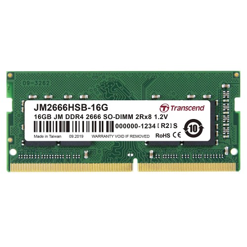 Transcend SO-DIMM Laptop Memory — 16GB DDR4, 2666MHz