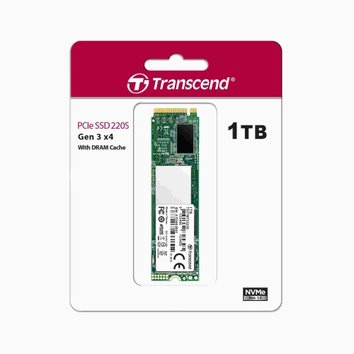 Transcend SSD220S SSD — 1TB, M.2 PCIe Gen3 x4