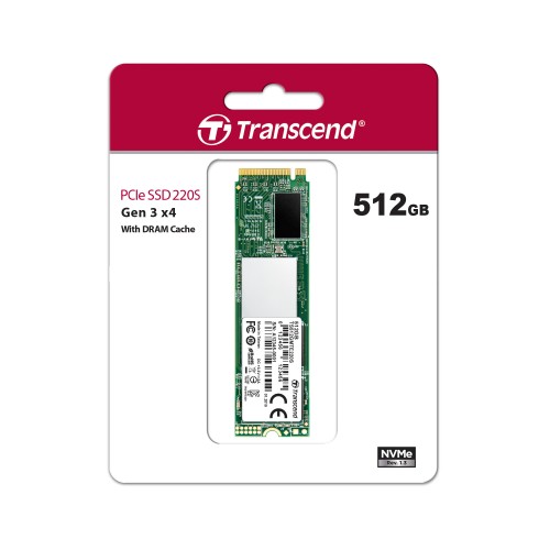 TRANSCEND 220S NVMe PCIe M.2 SSD — 512GB