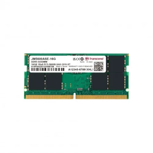 Transcend JetRAM 16GB Laptop Memory — DDR5 5600MHz, SO-DIMM