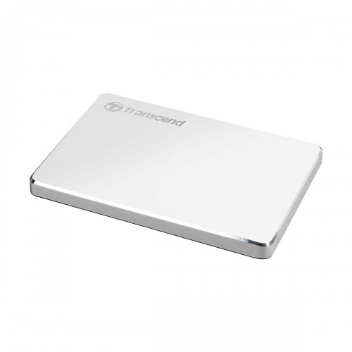 Transcend StoreJet 25C3S External HDD — 2TB, USB 3.1 Gen 1 Type-C, Silver