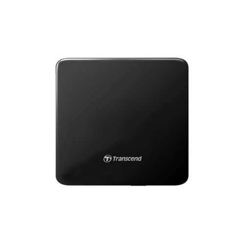 Transcend TS8XDVDS-K External DVD Writer — Slim, Black