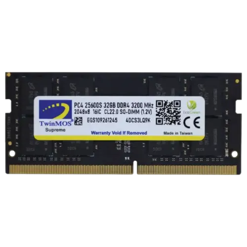 TwinMOS 16GB DDR4 3200MHz SO-DIMM Laptop Memory