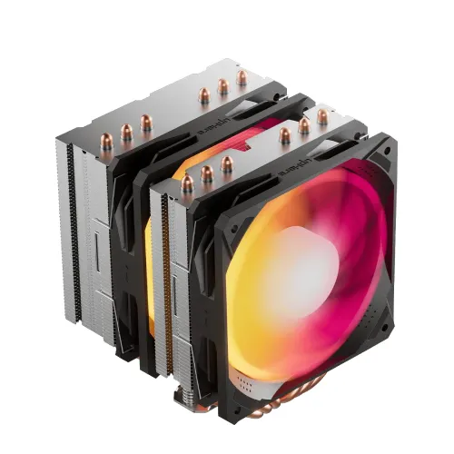 upHere D6SEC Dual Tower Air CPU Cooler — ARGB