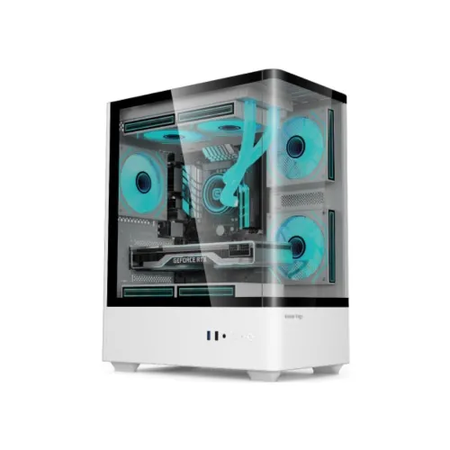 Value-Top NUBIA 20F5W-MI Micro ATX Gaming Casing — White