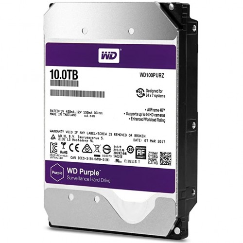 Western Digital Purple Surveillance Hard Drive — 10TB