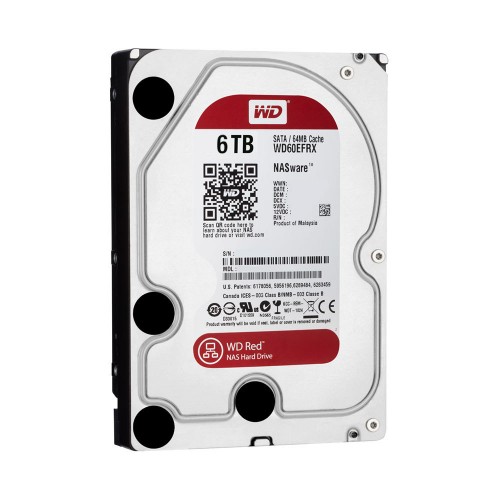 Western Digital WD60EFRX RED NAS Hard Drive — 6TB, 3.5"