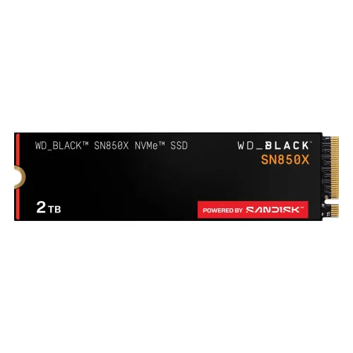Western Digital Black SN850X NVMe M.2 SSD — 2TB, PCIe Gen4
