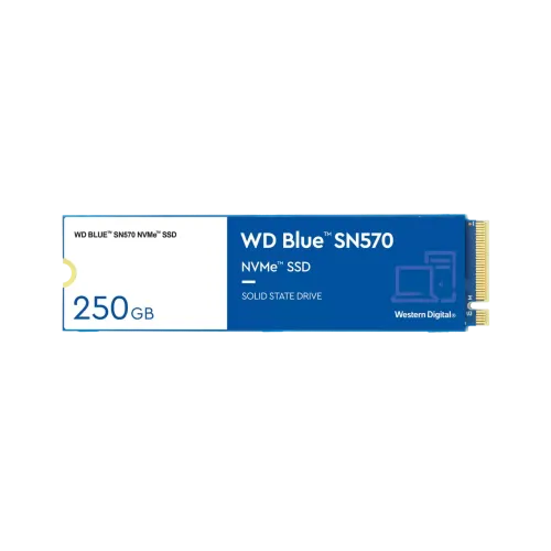 Western Digital Blue SN570 SSD — 250GB, M.2 2280 PCIe NVMe