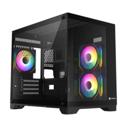 Xtreme 500B Mid Tower Casing — ARGB, with 3 ARGB Fans