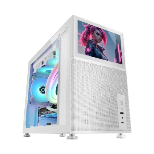 Xtreme D777W Mid Tower Casing — With 7-inch Display