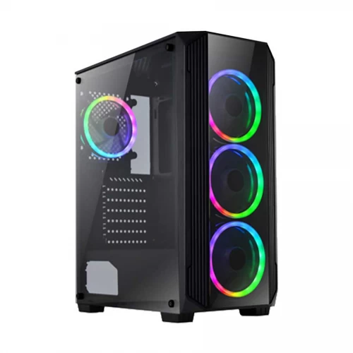 Xtreme XJOGOS 200-12 Mid Tower Gaming Casing — ATX, RGB, Black
